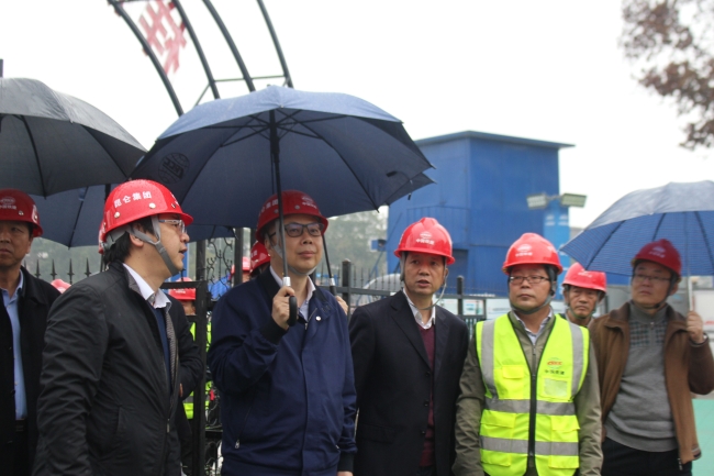 陈奋健到中铁城建成都地铁项目调研指导